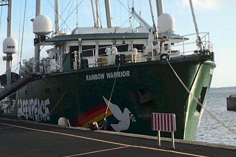 Rainbow Warrior tilbage i Esbjerg Havn - afviser ikke nye aktioner