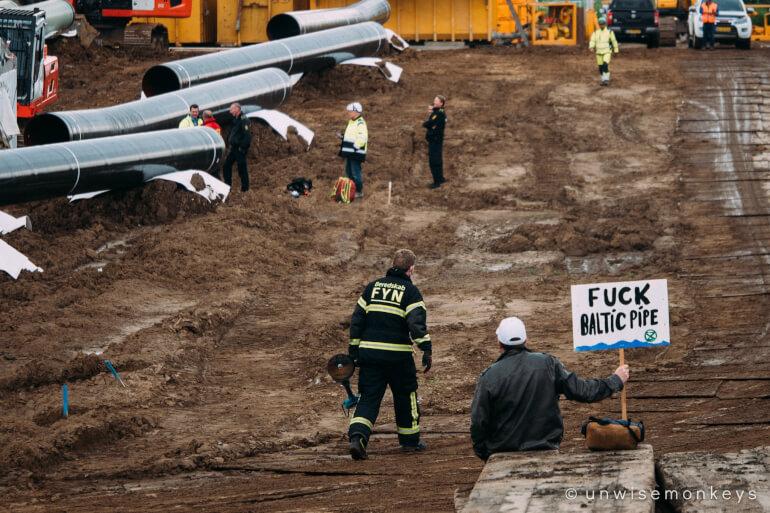 Demonstranter i nye aktioner mod Baltic Pipe